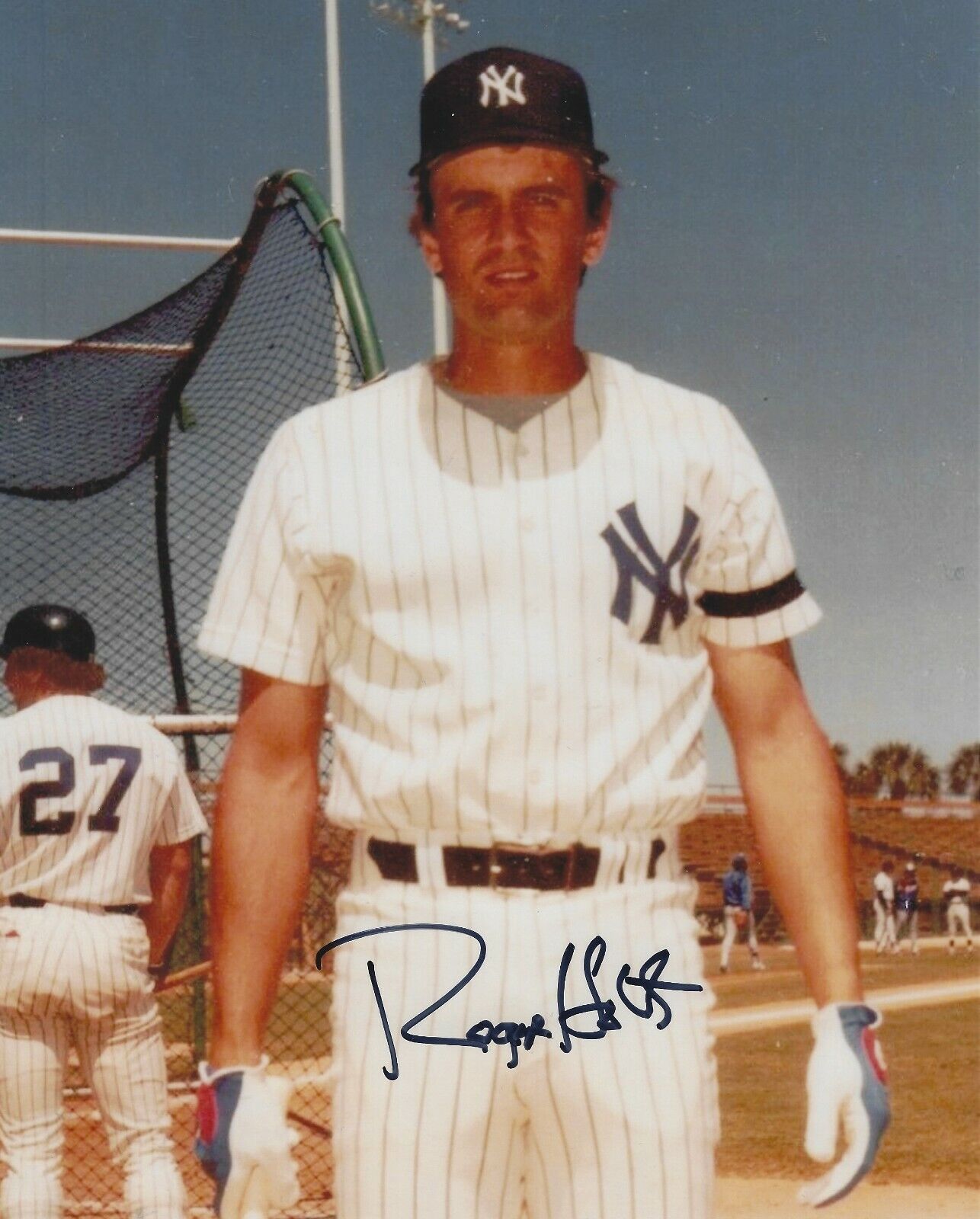 Autographed ROGER HOLT New York Yankees 8x10 Photo Poster painting w/ COA