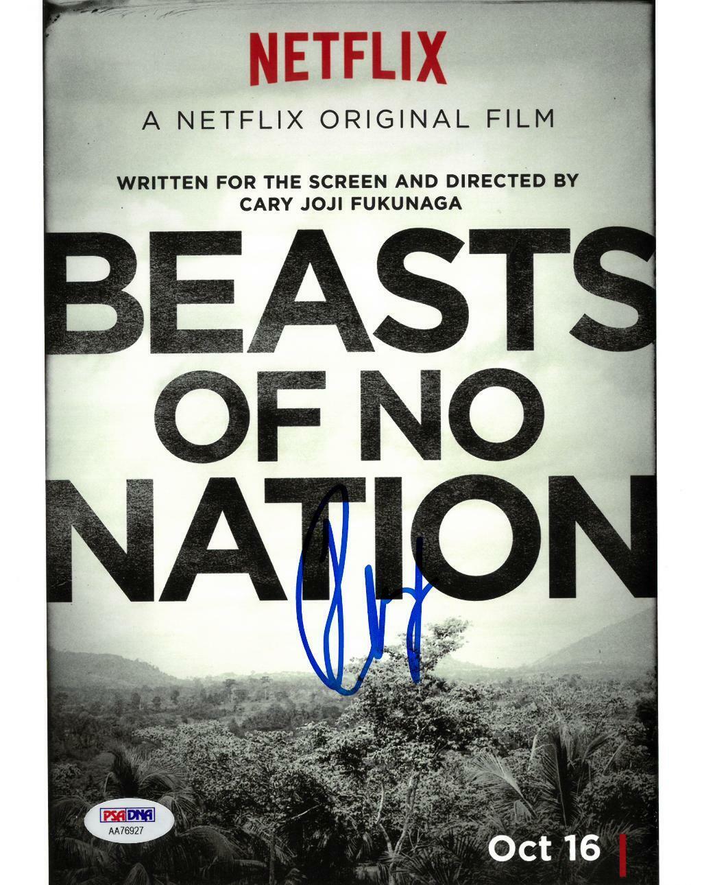 Idris Elba Signed Beasts of No Nation Autographed 8x10 Photo Poster painting PSA/DNA #AA76927