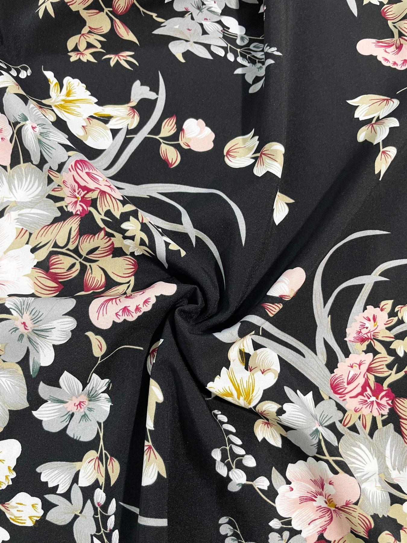 Women's Floral Print Split Thigh Halter Dress, Elegant Chic Boho Style Tie Back Design Long Dress for Spring Summer Fall, Bohemian