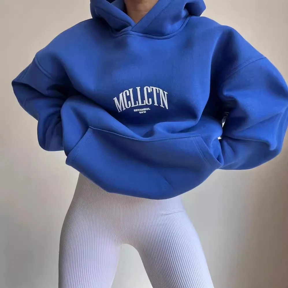 Nigikala Nigikala Women's Casual Fashion Letter Prints With Long-Sleeved Hooded Hoodie Women