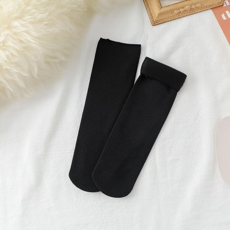 (🎅EARLY CHRISTMAS SALE-49% OFF) Unisex Snugly Velvet Winter Thermal Socks & BUY 3 GET EXTRA 10% OFF