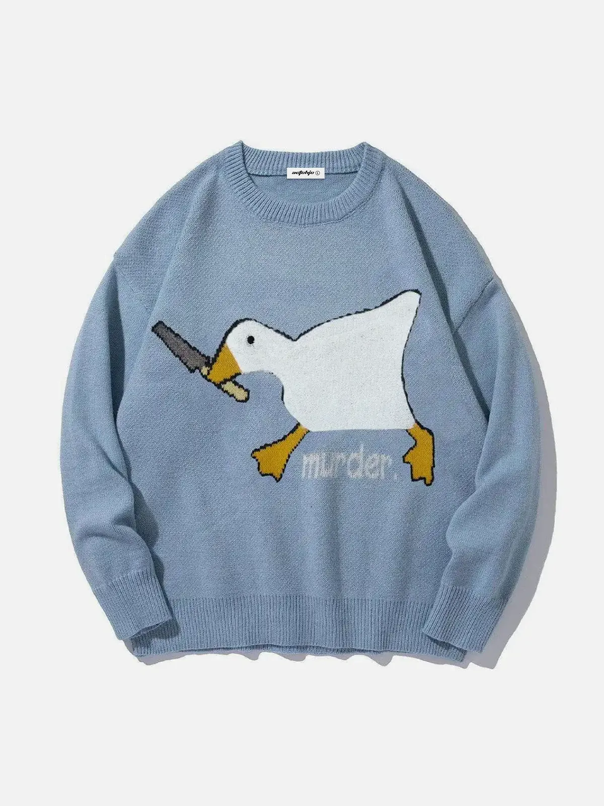 Blue Murder Goose Pattern Knit Sweater Front