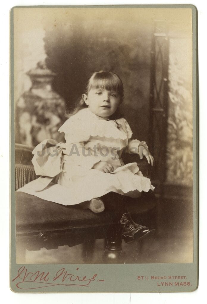 19th Century Children - Original 19th Century Cabinet Card Photo Poster paintinggraph - Lynn, MA