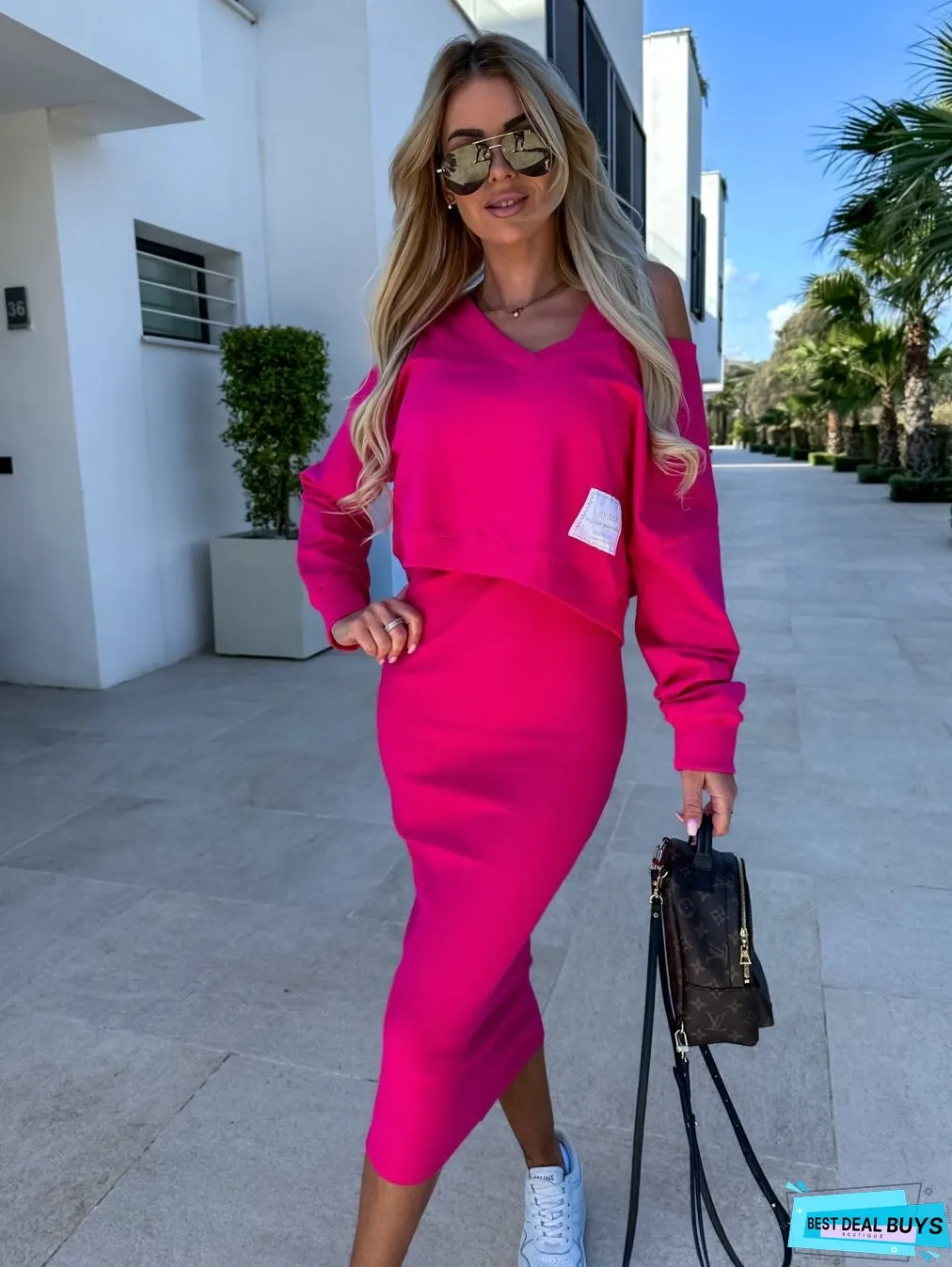 Andrea Casual Sweatshirt And Dress Set
