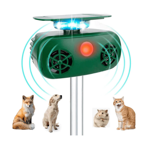 Outdoor Ultrasonic Solar Powered Animal Repeller