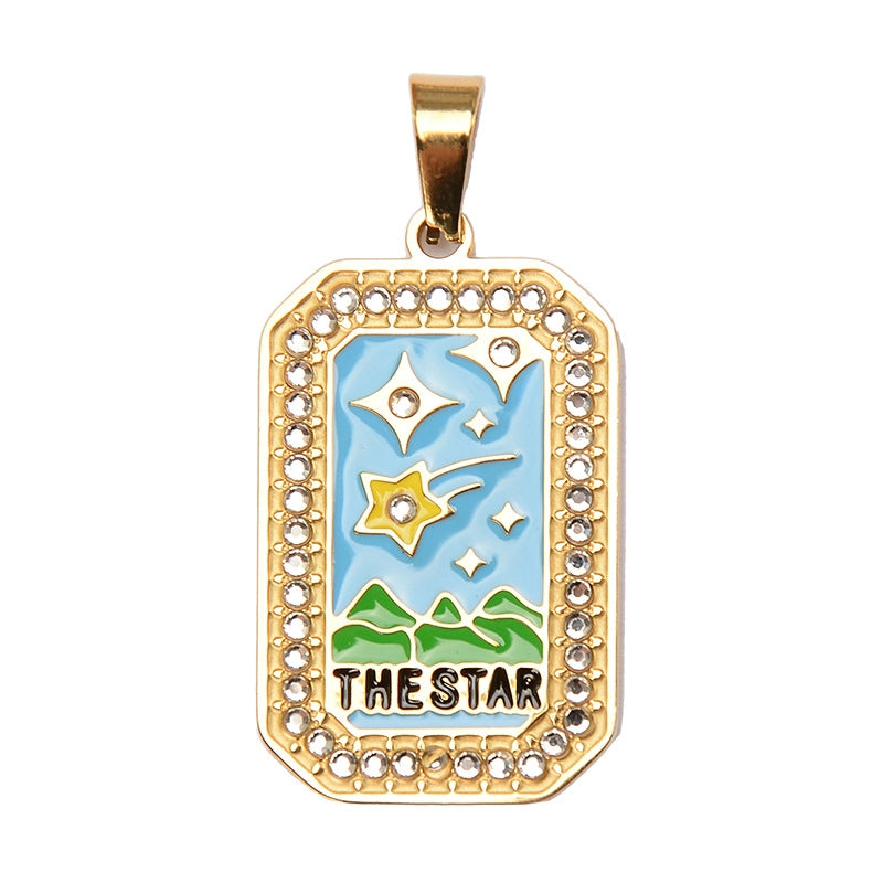 1 Piece 304 Stainless Steel Geometric Jewelry Accessories Pendant Chain