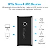 2x4 USB 2.0 Switcher 2 PCs Sharing 4 USB Devices for Keyboard Mouse Printer