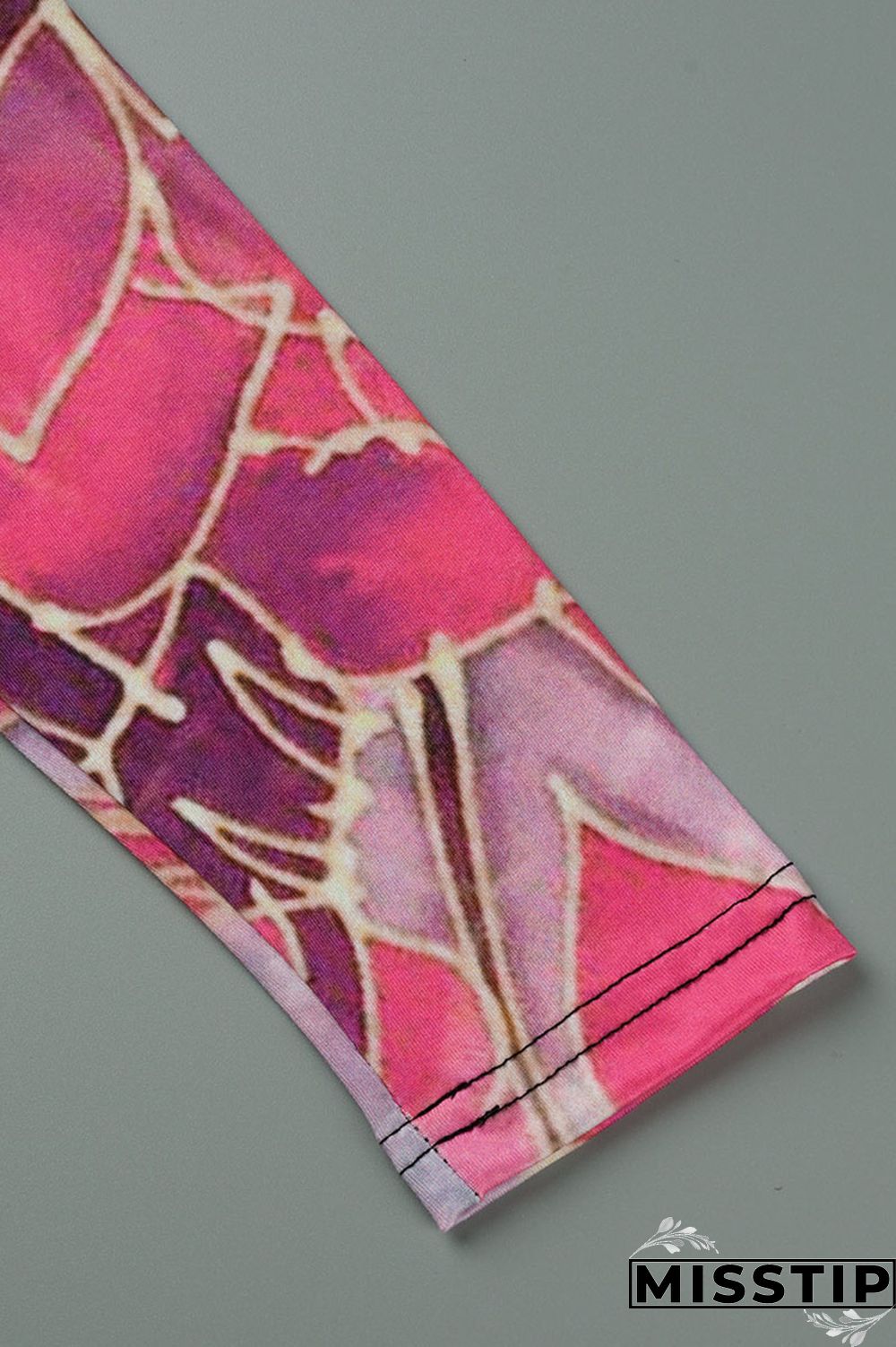 Cyan Fashion Casual Print Patchwork V Neck Long Sleeve Dresses