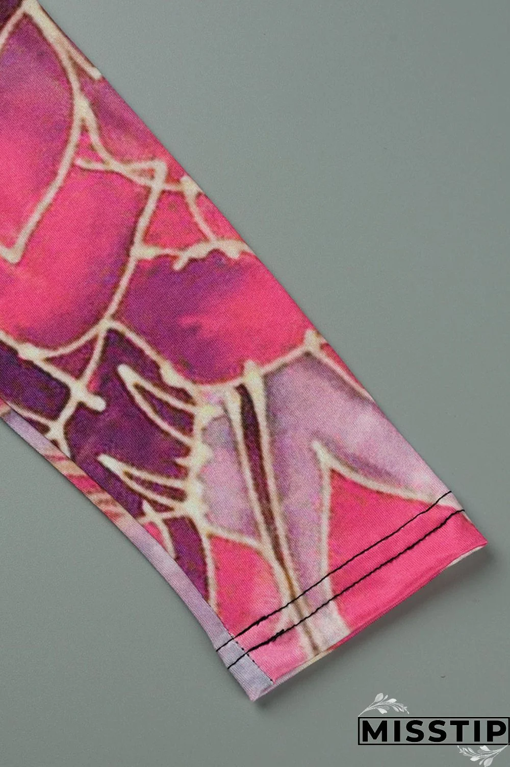 Cyan Fashion Casual Print Patchwork V Neck Long Sleeve Dresses