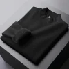 Men's Half High Neck Plus Fleece Sweater