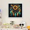 Sunflower Dream Catcher-14CT Stamped Cross Stitch 40*40cm/15.75*15.75in
