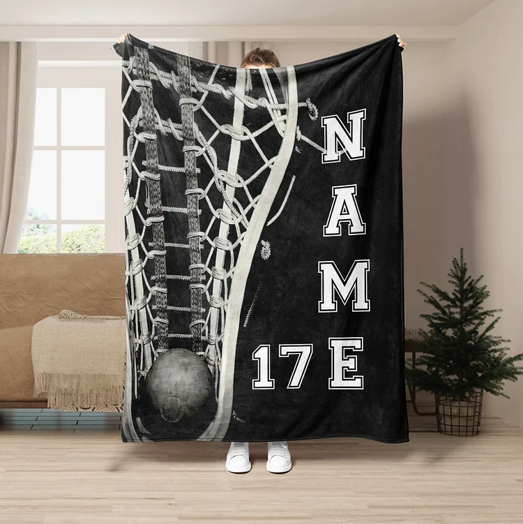 Personalized Lovely lacrosse blanket For Comfort & Unique| BKKid99[personalized name blankets][custom name blankets]