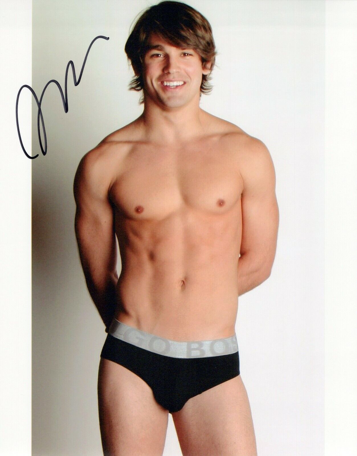 Justin Gaston head shot autographed Photo Poster painting signed 8x10 #1