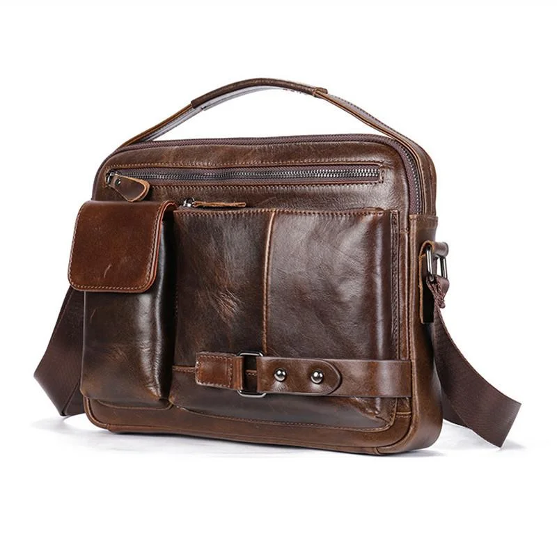 Mens Durable Business Casual Travel Messengers Bags Vintage Case