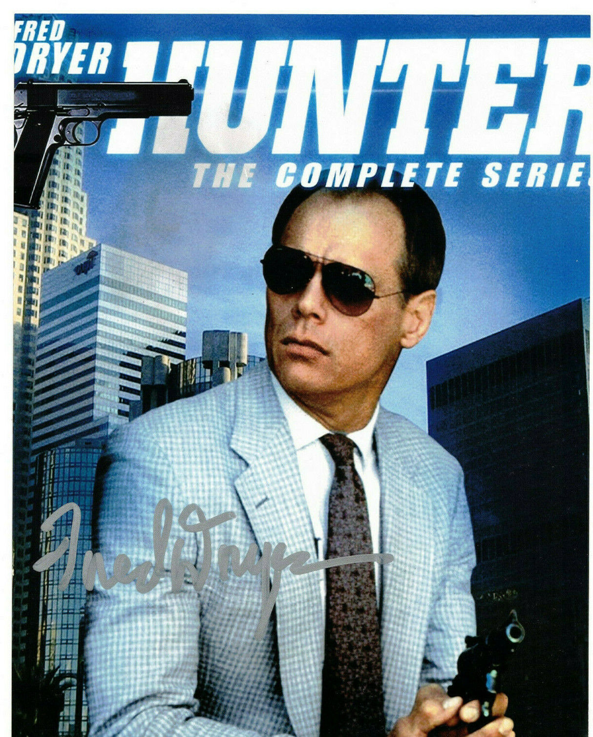 Fred Dryer Authentic Signed 8x10 Photo Poster painting Autograph, Hunter, TV Series