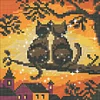 Bead Embroidery - Full Printed 9CT Cats(20x20 CM)