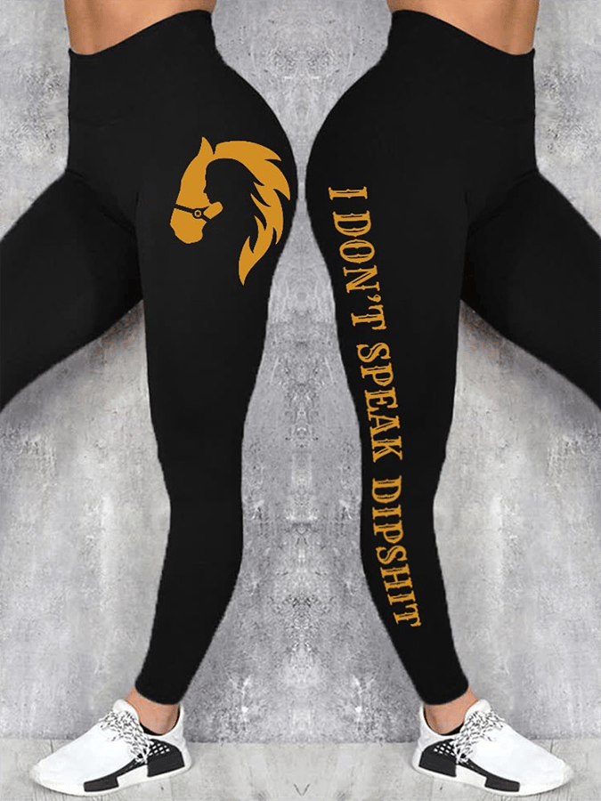 Western Print Skinny Stretch Leggings