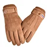 Suede Men Guantes Gloves Winter Touch Screen Keep Warm Windproof Driving Thick Cashmere Anti Slip Outdoor Male Leather by Inlyline
