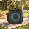 Speaker Bag for JBL Partybox Encore2 Essential Detachable Adjustable Strap Portable Travel Rugged Speaker Cover for Microphones Charger Cable and Accessories