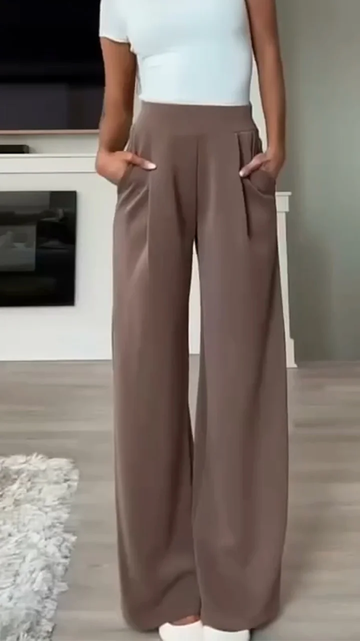 Women's Pleated Casual Trousers