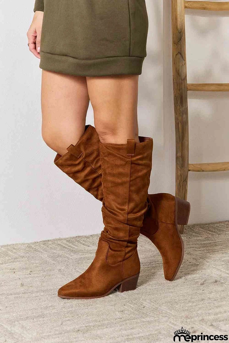 East Lion Corp Block Heel Knee High Boots