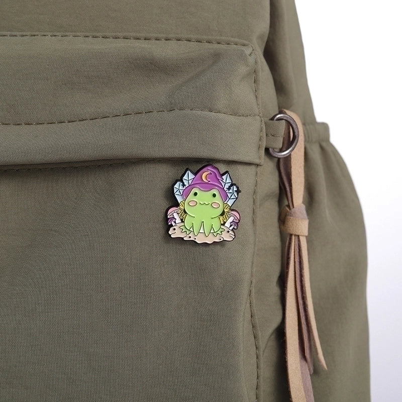 Cartoon Style Pin Frog Alloy Plating Unisex Brooches