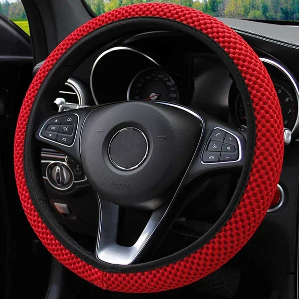 New 37-38cm Car Wheel Cover Breathable Anti Slip Steering Covers Auto steering wheel protective Decoration