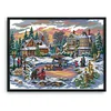 Christmas Snow Scene - 14CT Stamped Cross Stitch - 55*43cm