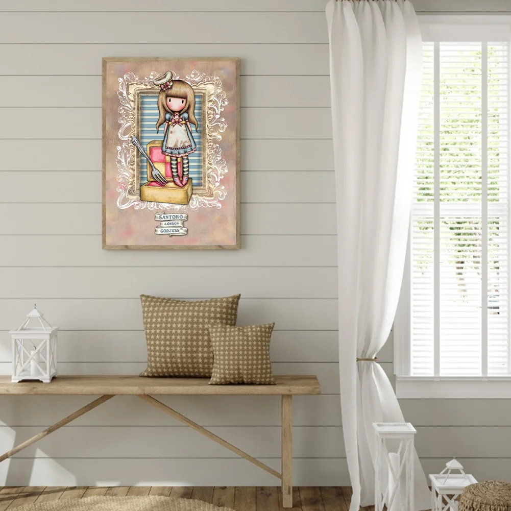 5D DIY Full Round Drill Diamond Painting Grace Doll Art Home Decoration (B5765)