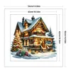 Christmas Cottage-11CT Counted Cross Stitch 50*50cm/19.69*19.69in