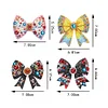 4Pcs Diamond Painting Brooch Diamond Painting Pins Jewelry Kit (Bow Tie)
