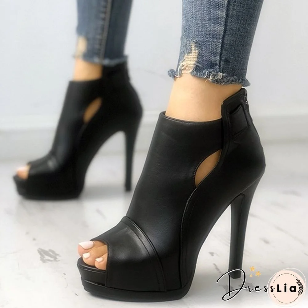 New Fashion Summer New Women Fashion Thin Heel Open Toe Solid Color High Heeled Sandals Cusp Peep-toe High-heeled Shoes