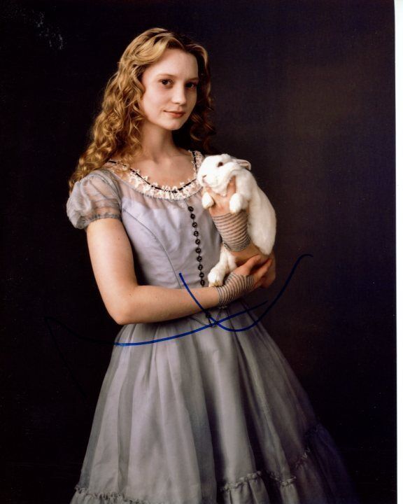 MIA WASIKOWSKA signed autographed ALICE IN WONDERLAND Photo Poster painting