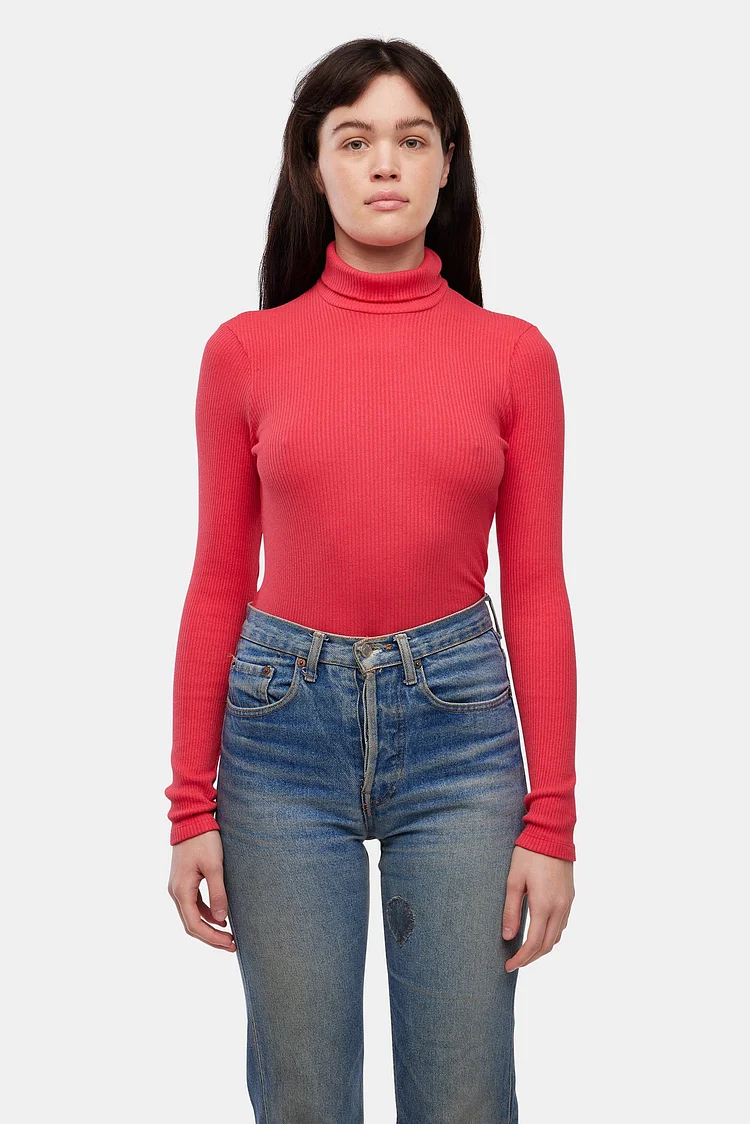 Sweater Rib Turtleneck