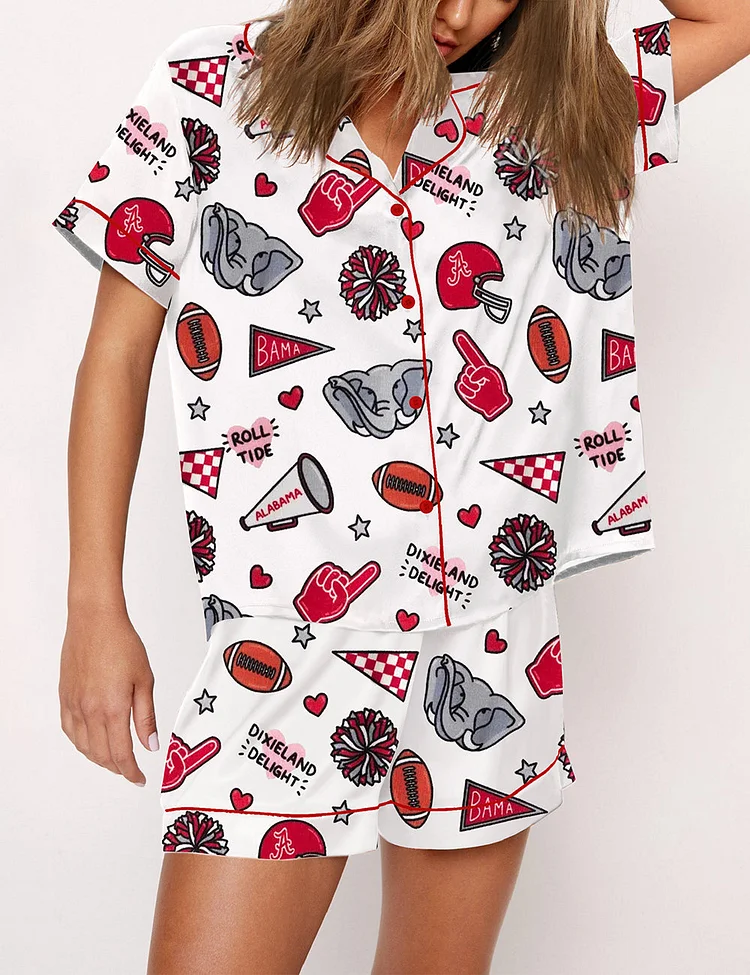 Women's Alabama Football Print Pajama Set