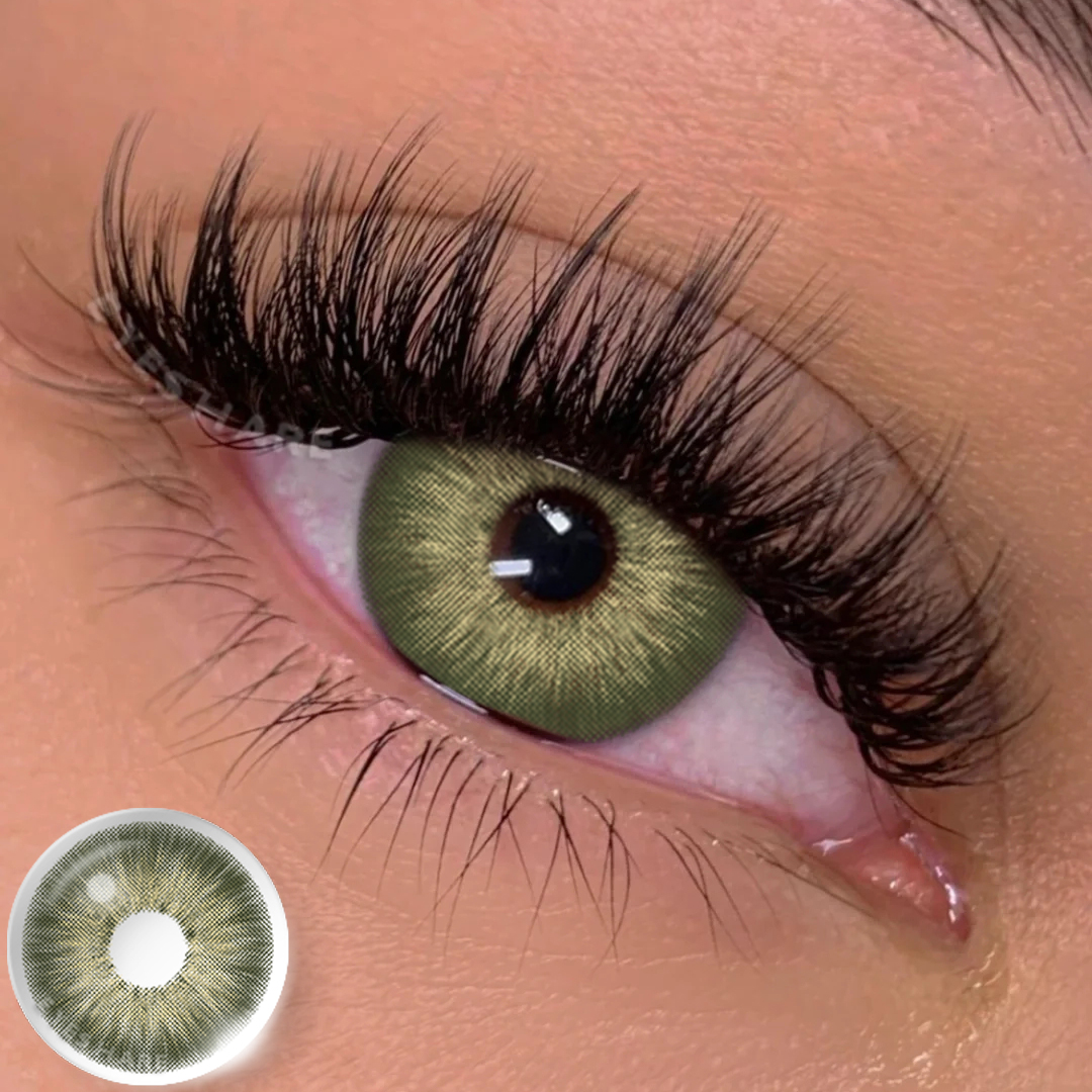 Colored Contact Lenses EYESHARE PATTAYA GREEN 14.2MM 1 Pair | 1 Year
