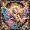 Engelsfee - speziell geformtes Diamantgemälde - 30*30cm