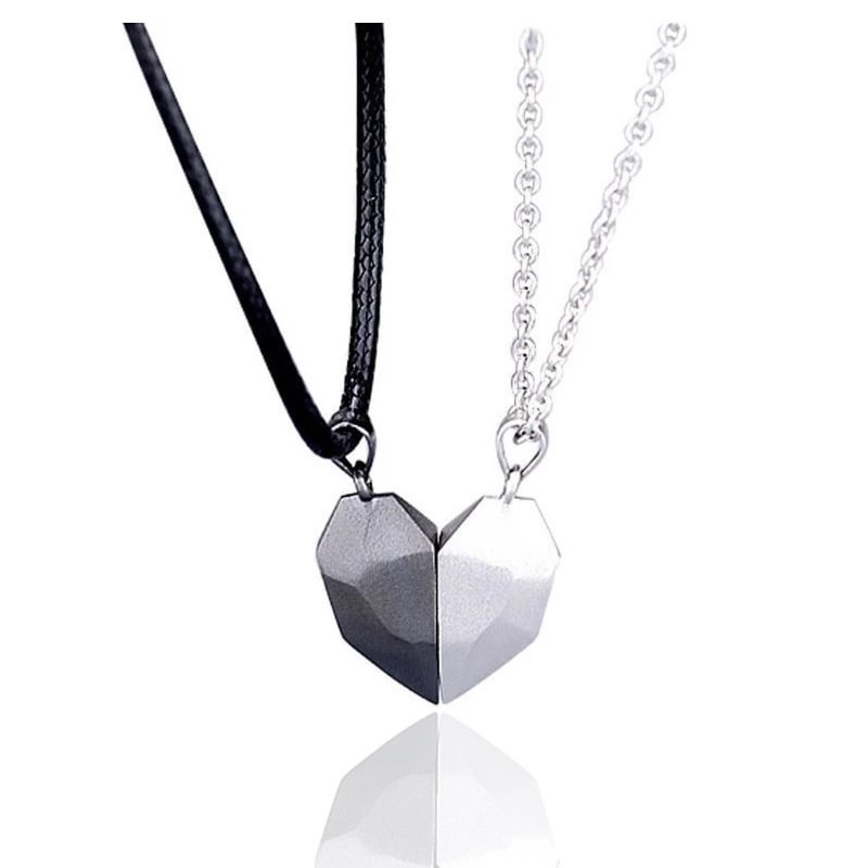2 In 1 Magnetic Love Necklace Two Sets