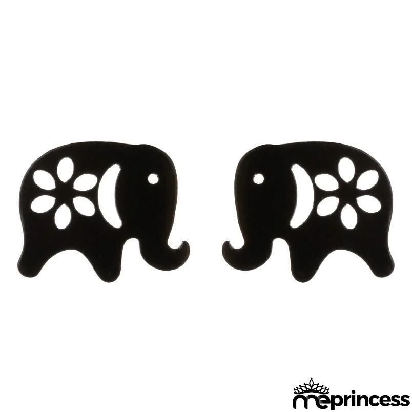 Women Fashion Hollow Eagle Owl Snake Dolphin Bee Giraffe Elephant Dog Cat Rabbit Fish Bird Penguim Stainless Steel Stud Earrings