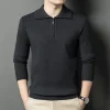 Men's Lapel Zipper Sweater