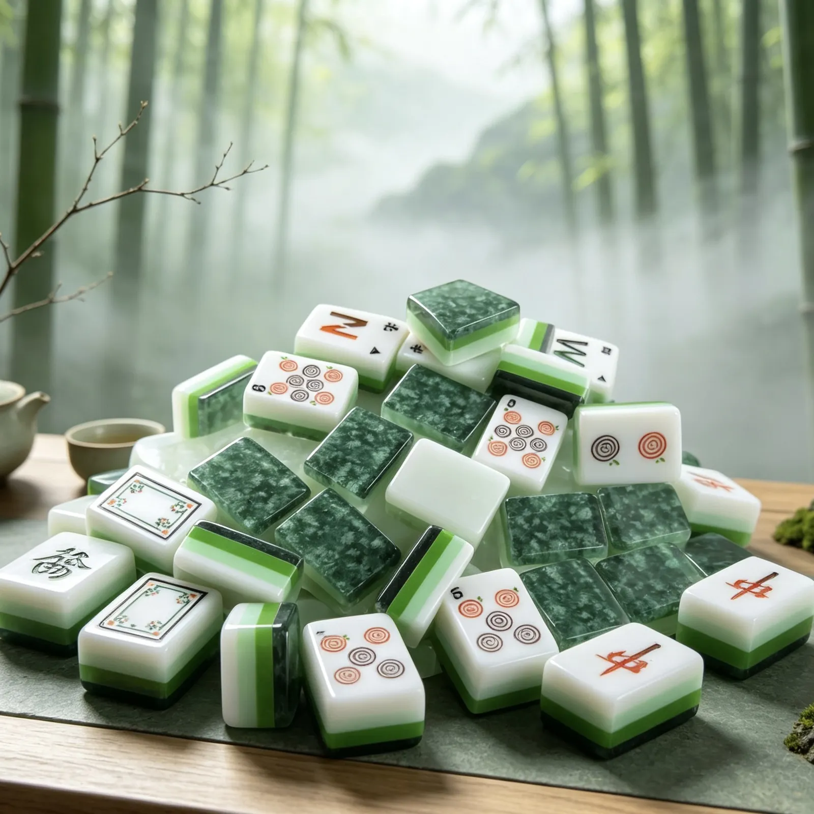 Enchanted Forest complete American Mahjong set