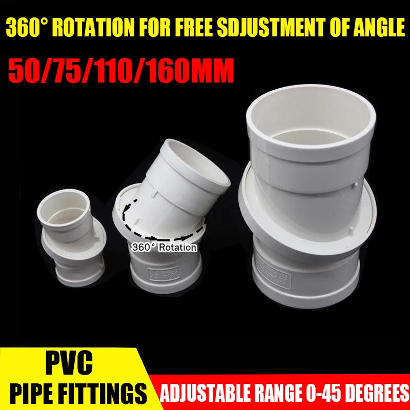 PVC Swivel Joint Can Adjust the Angle 360 Degrees