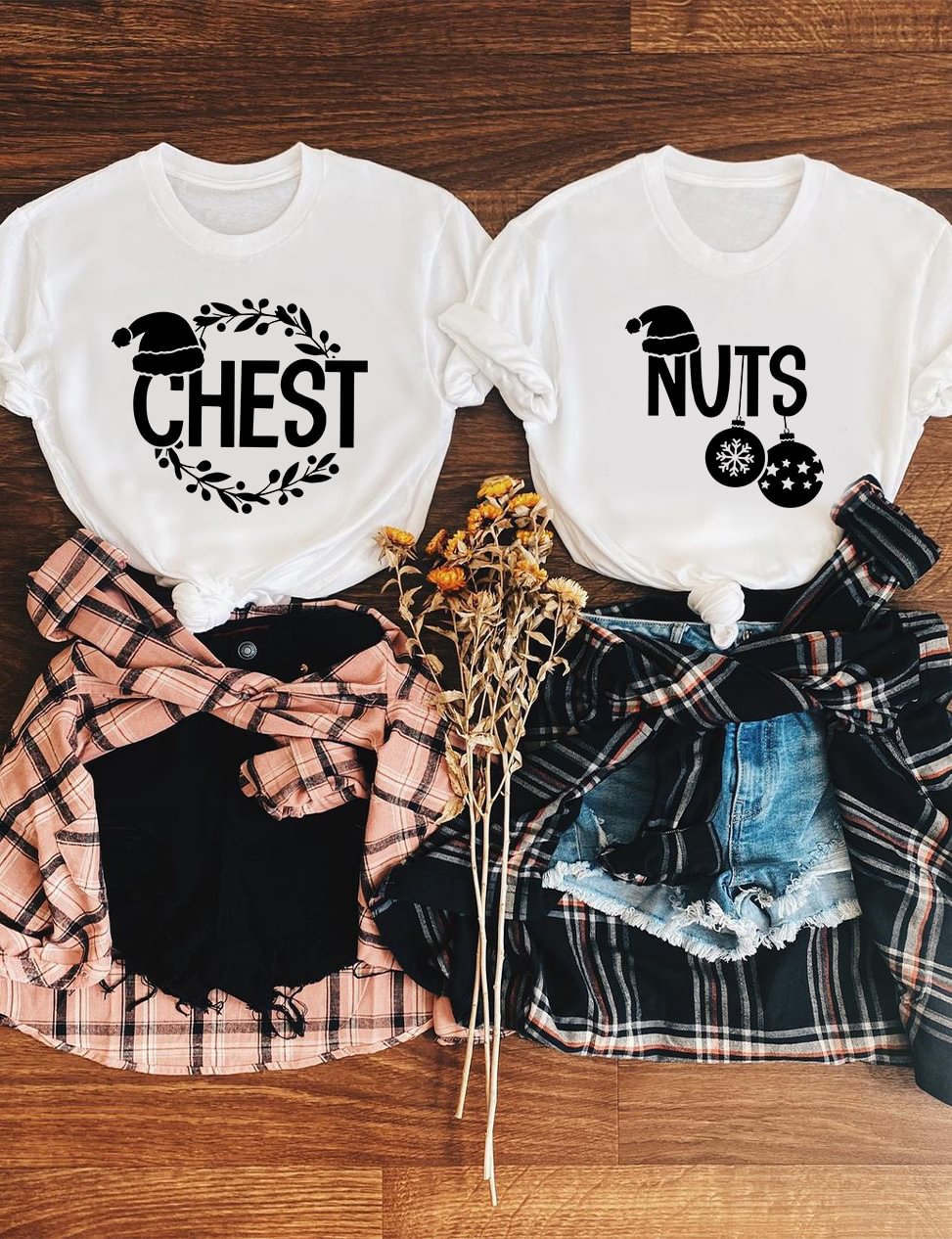 Chest Nuts Christmas T-Shirt