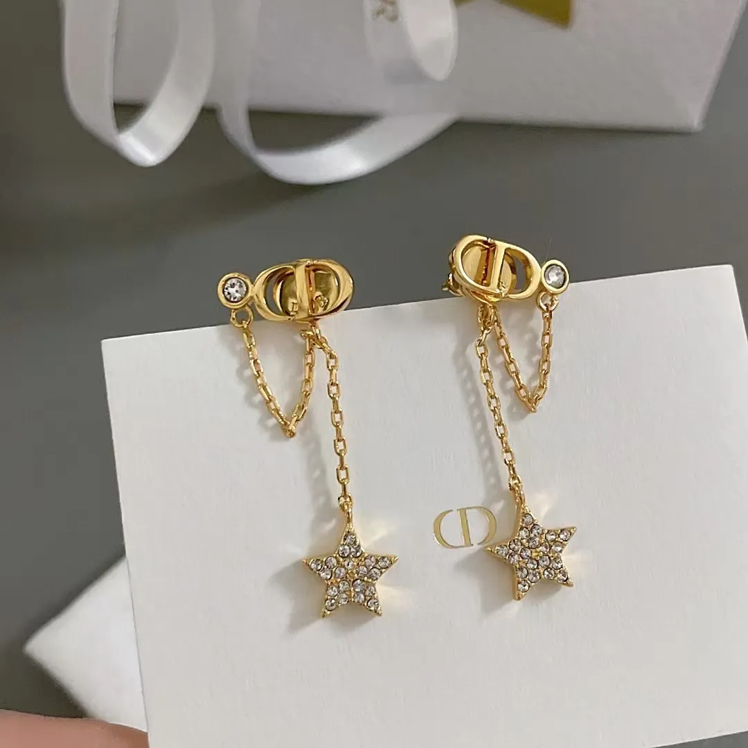 Dior Star Drop Earrings