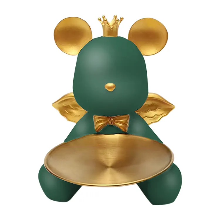 【Ornament】Home Decor Resin Ornaments-Nordic Bear Key Storage gbfke
