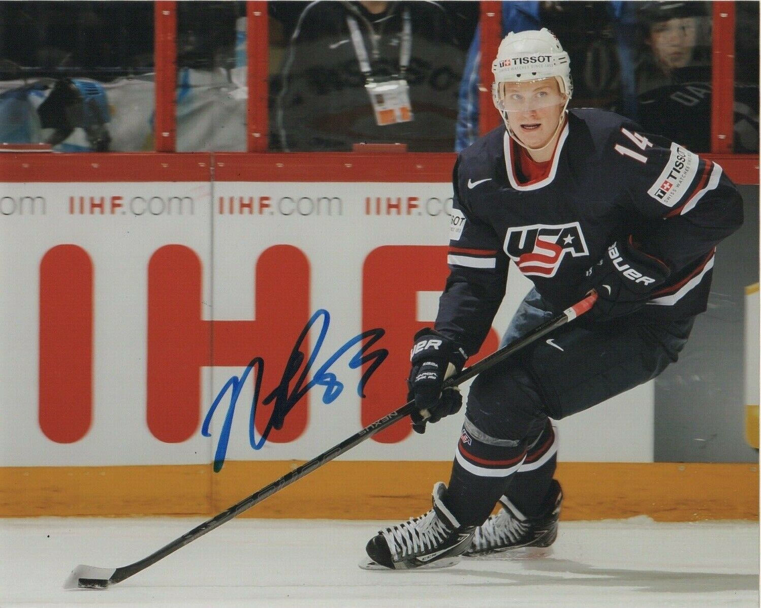 Team USA Nick Bjugstad Signed Autographed 8x10 Photo Poster painting COA #3