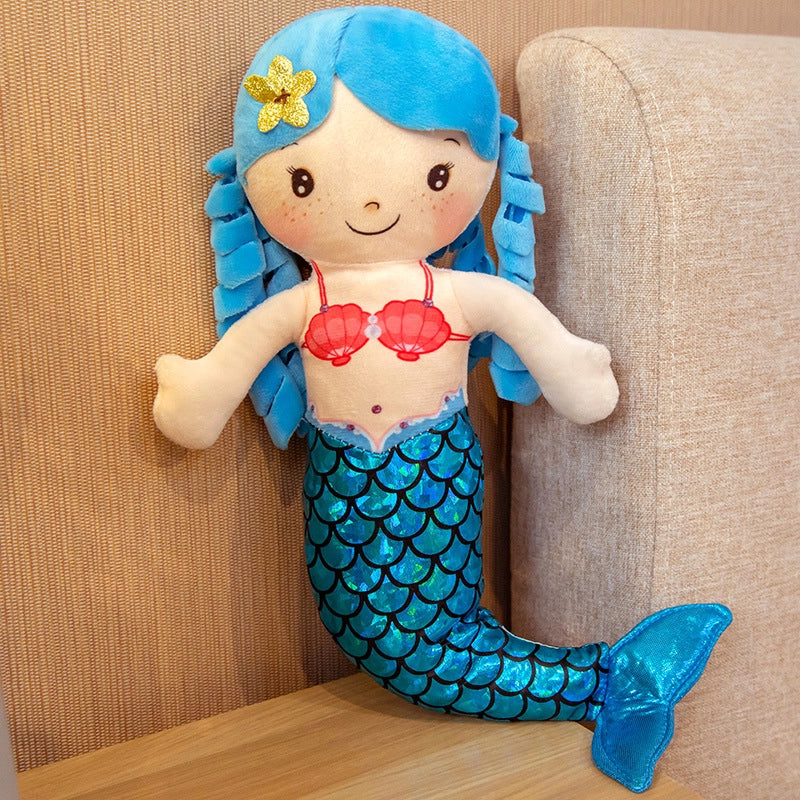 Cartoon Mermaid Doll Princess Cute Doll Sleeping Pillow Children’s Gift