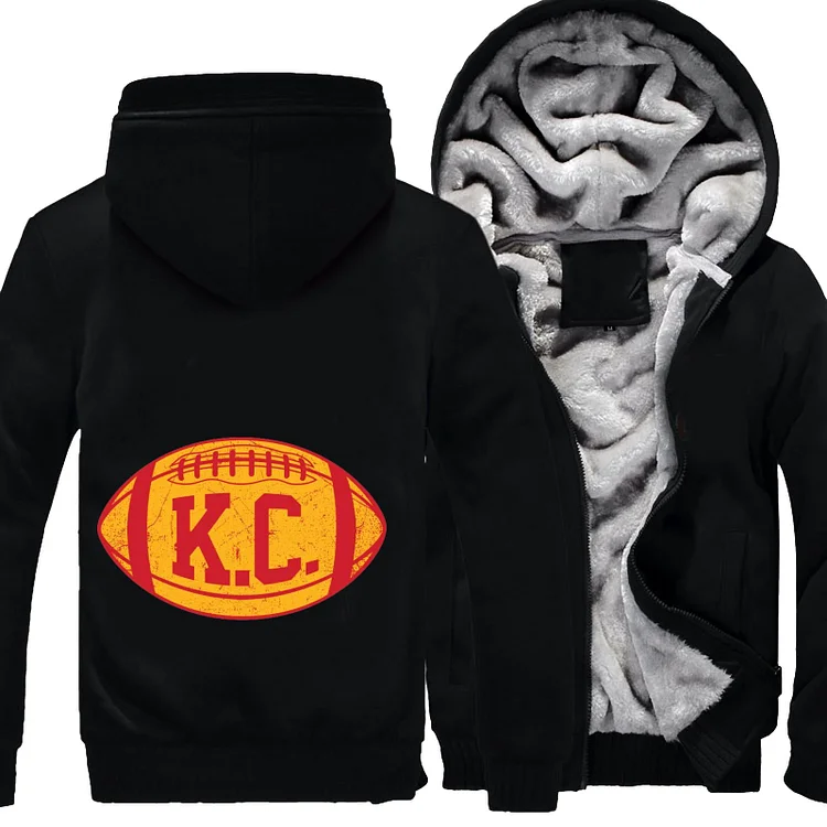 KC Retro Football, Kansas City Chiefs Fleece Jacket