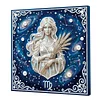 Framed Virgo - Pearls Painting Kit DIY Diamond Painting Pearl Dot Crafts 25*25CM