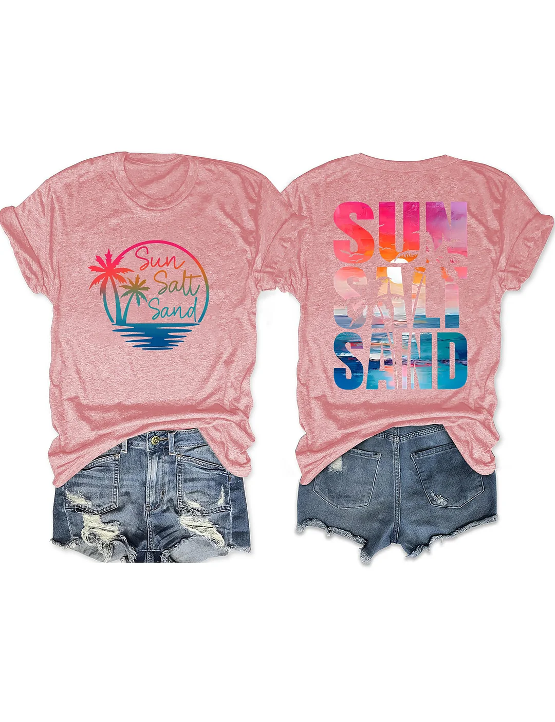 Retro Summer Sun Salt Sand T-shirt